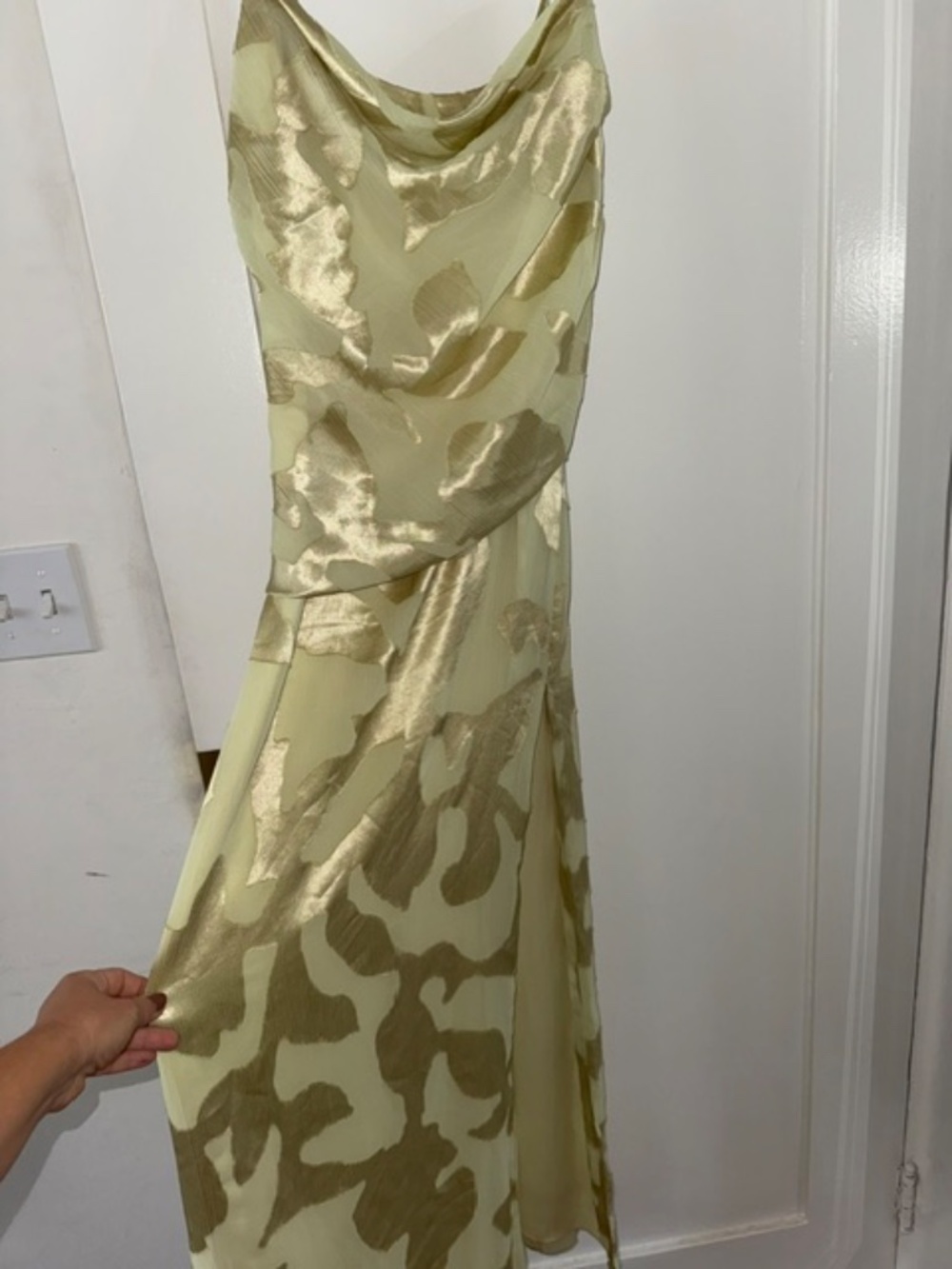 SIMKHAI Jessa Draped Gown in Sunglow $995 - Picture 11 of 15